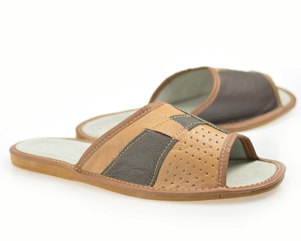 leather mens slippers sale