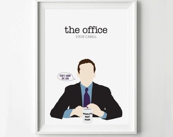 The Office Michael Scott TV Show Poster - TV Poster, Minimalist Wall Poster, Quote Print, Digital Art Print