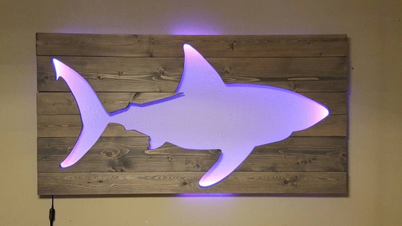 Shark Wall Art shark wall art wood shark fish cutout with remote control Shark Wall Art shark wall art wood shark fish cutout with remote control