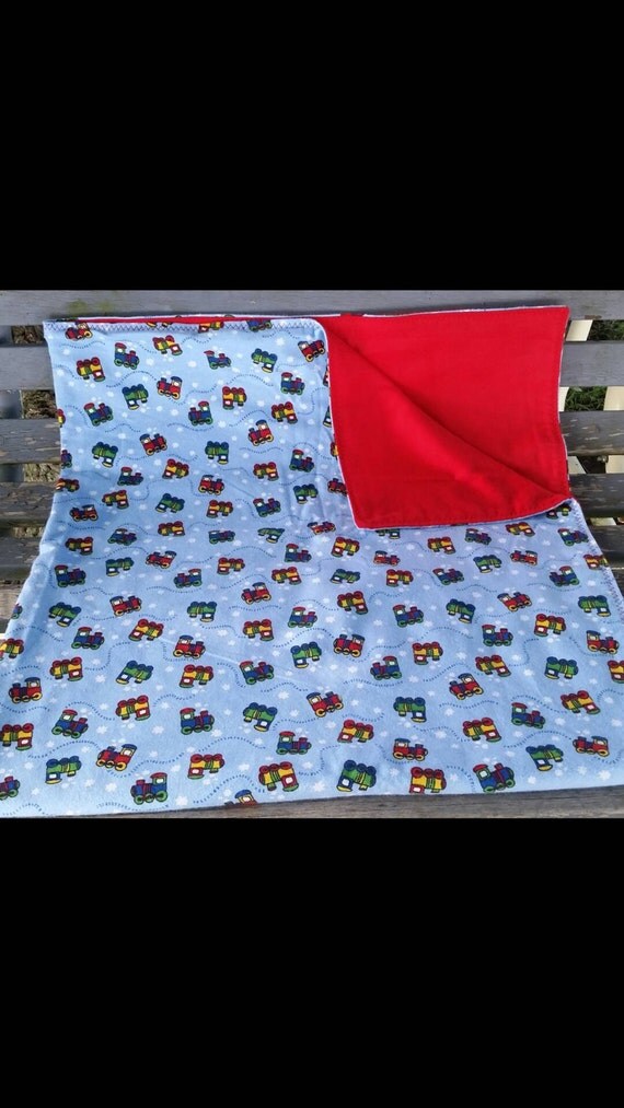 Train Blanket Double Flannel Train Blanket Baby Shower