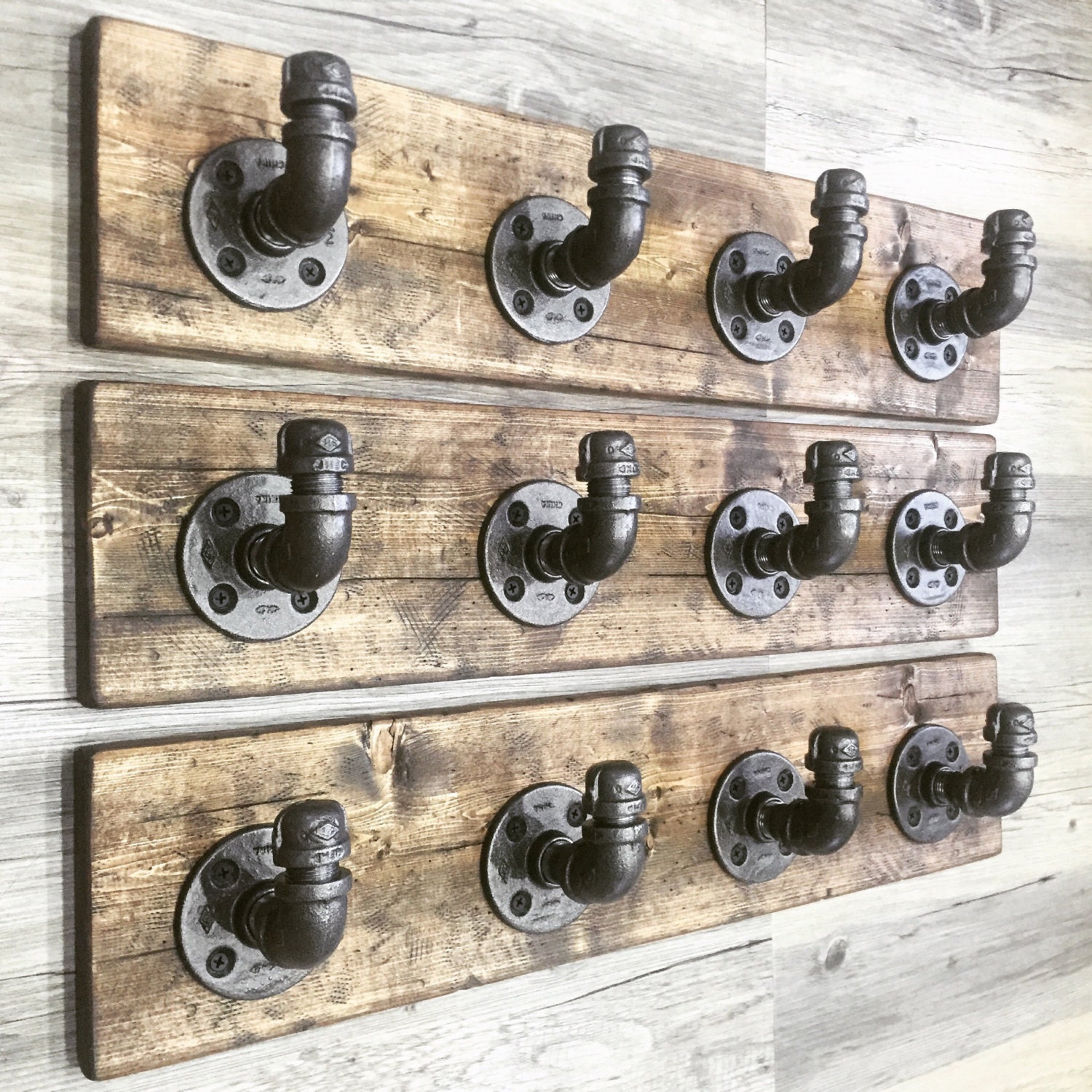 Rustic industrial handmade wall hooks towel hooks coat