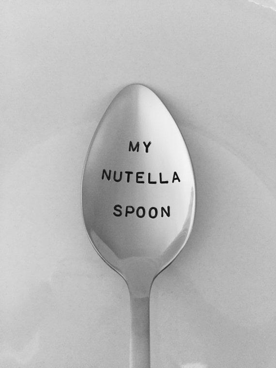 My Nutella SpoonHand Stamped SpoonMom Birthday by LeBreux