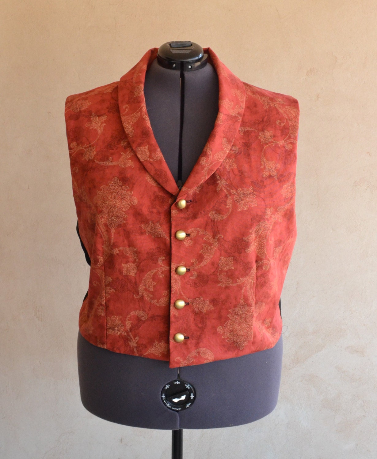 Plus Size Vest Steampunk Victorian Edwardian by SecondStarCouture