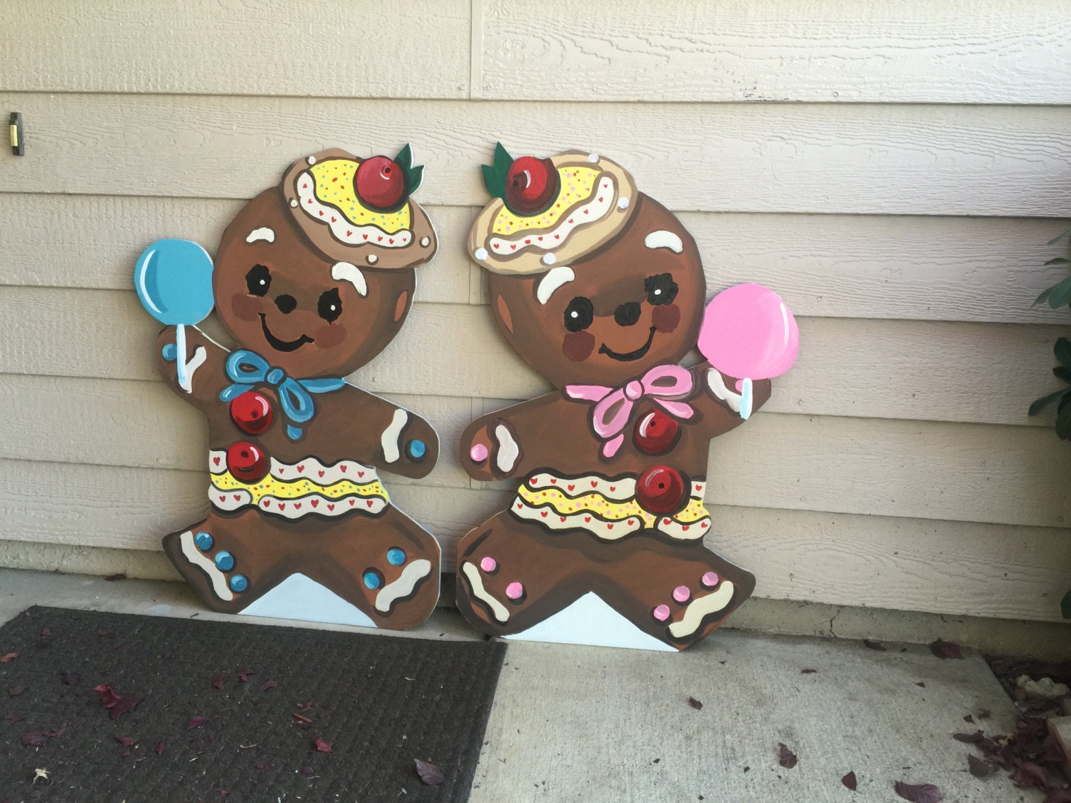 Gingerbread Man Gingerbread decor Vintage Gingerbread Retro