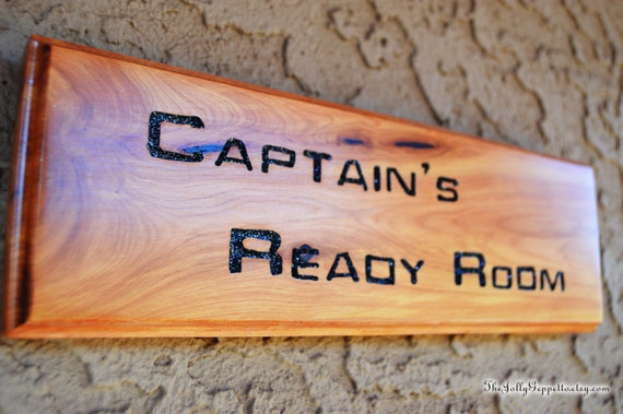 Captain's Ready Room Sign Star Trek Jean Luc Picard