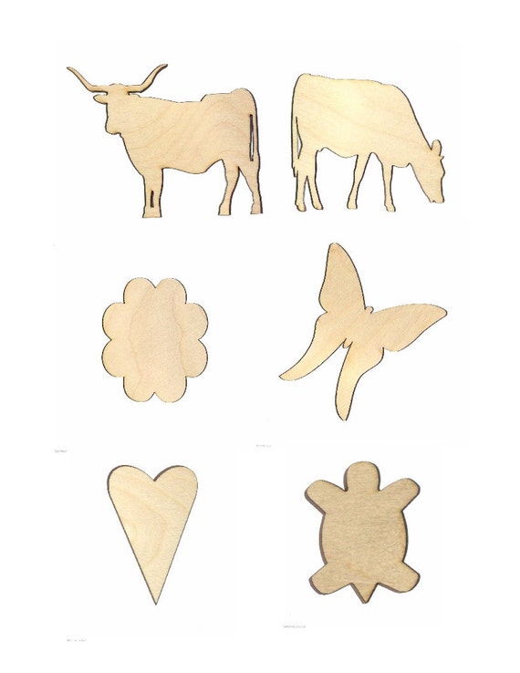 Unfinished Wood Craft supplies 65pc. by SAVVYCOUNTRYDESIGNS