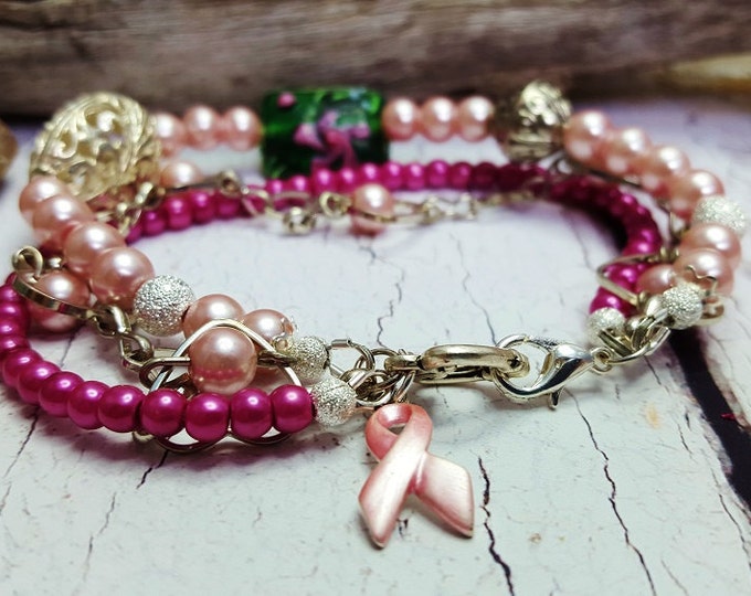 Breast Cancer Awareness Bracelet ~ Show Her She's Still ALL Woman ~ Survivor Gift for Mom, Sister, Auntie, BFF ~ Meaningful, Personalized