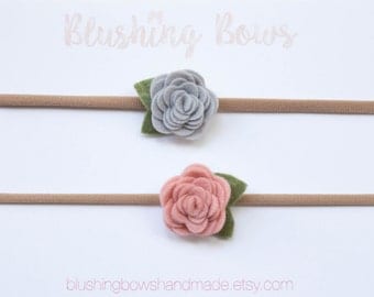 Felt Flower Headband- choose two