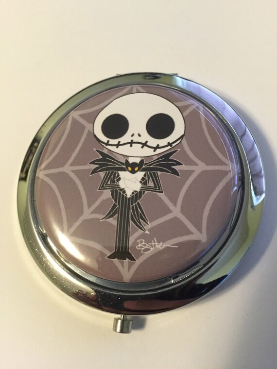 Jack Skellington Compact Mirror by Lilpapercuties on Etsy