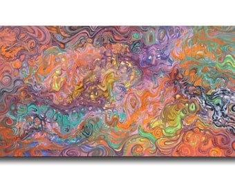 XL Original abstract painting huge canvas by Julia Sadeh - Free shipping (in UK) -now 20%reduced