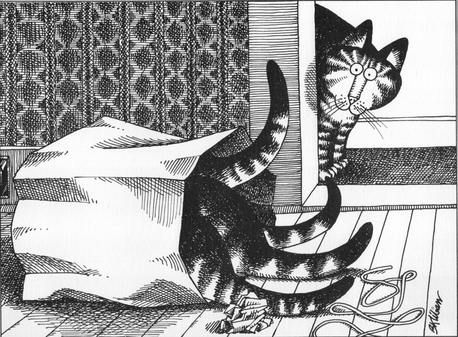 B Kliban Cat Original Vintage Art Print. Perfect For Cat