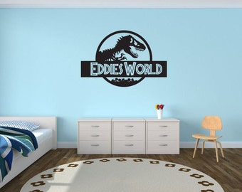 Jurassic World wall decal - Custom Jurassic World Wall Sticker