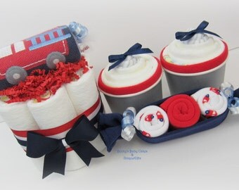 Baby Boy Gift, Diaper Cake, Unique Baby Gift, Baby Girl Gift, Neutral Baby Gift, Pregnancy Gift, Welcome Baby Gift, Diaper Cake