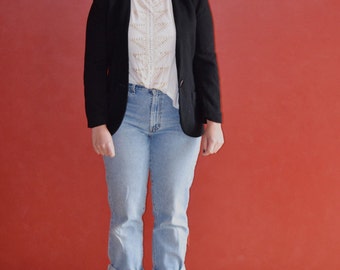Vintage Christian Dior Black Blazer (Size 8)