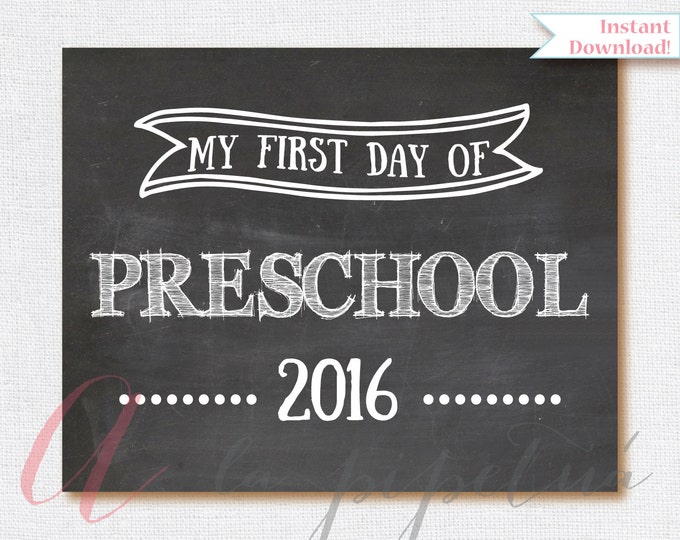 First day of School sign . Chalkboard School Poster. First day of school chalkboard. First day school sign. Printable Poster