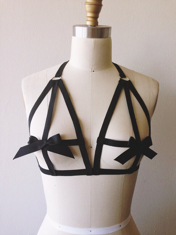 Drake Harness Cage Bra Cupless Lingerie Body Harness By Irinashad