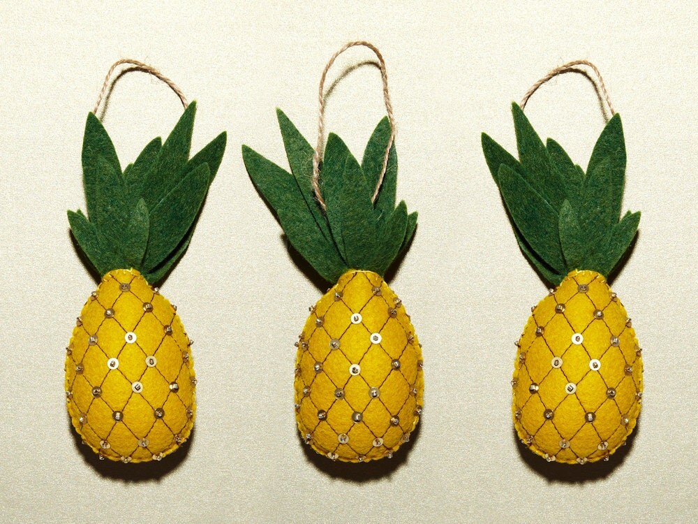 Felt Pineapple Ornament