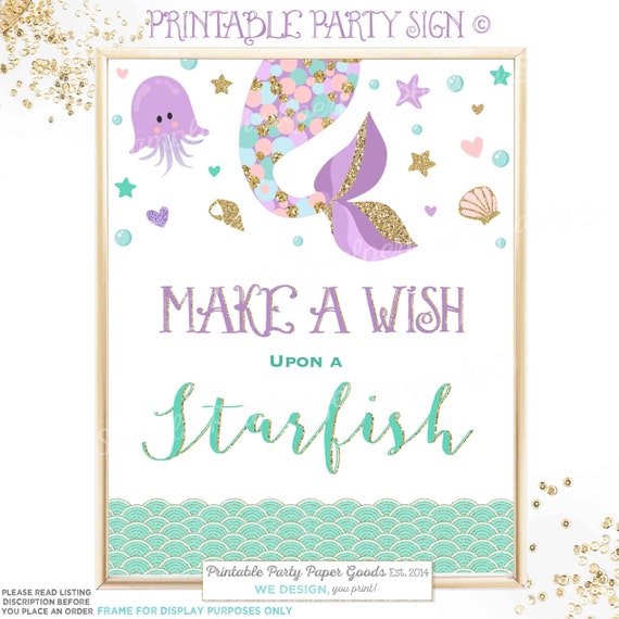 sign 21st birthday mermaid Table Mermaid Mermaid Birthday Sign Sign Mermaid Table