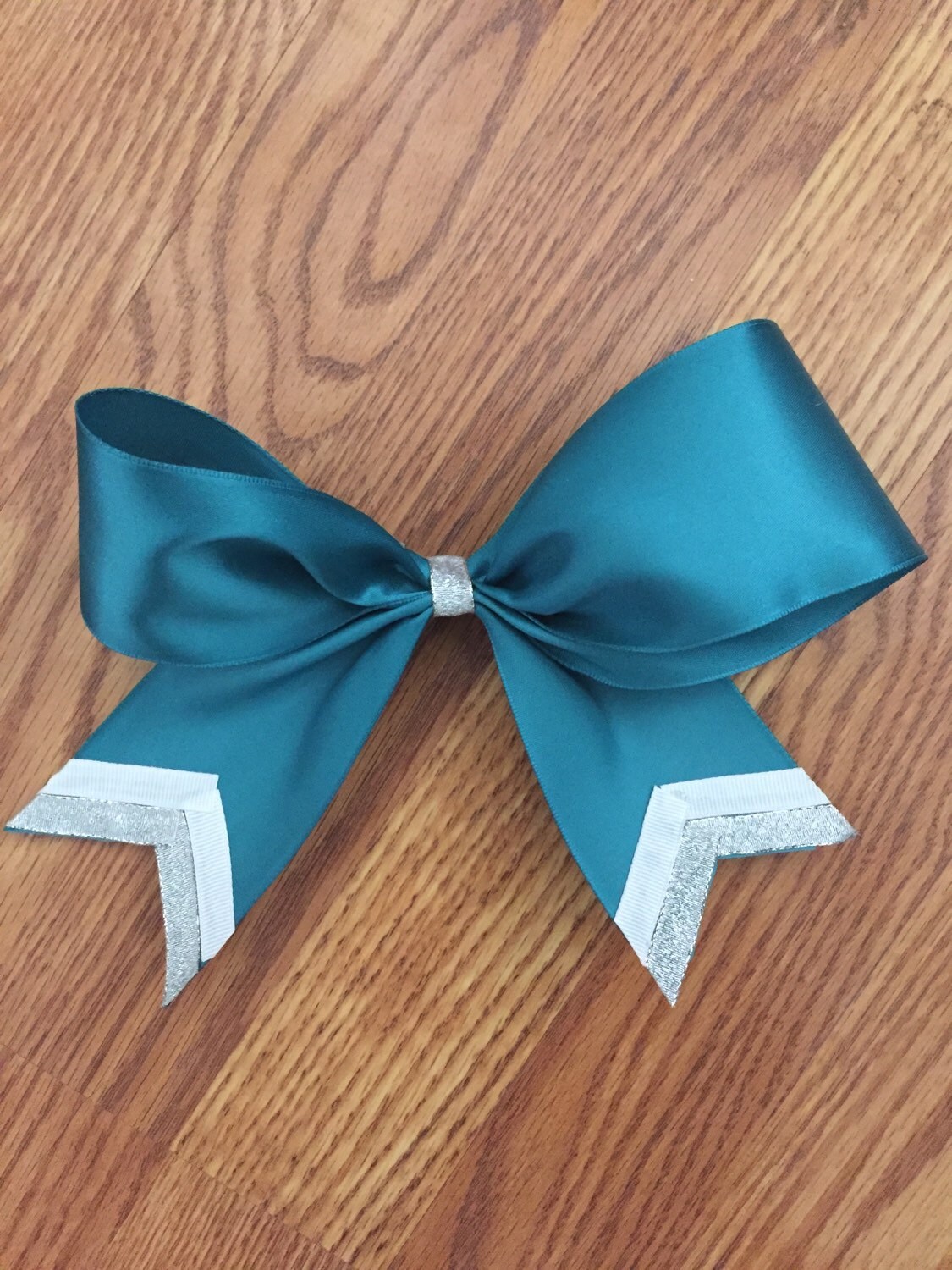 Custom Cheerleading Bows with Hair Tie by SewWhatSewYou on Etsy