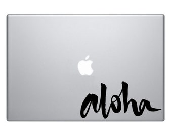 Aloha Macbook Decal Macbook Sticker Mac Decal Mac Sticker Decal for Apple Laptop Macbook Pro / Macbook Air