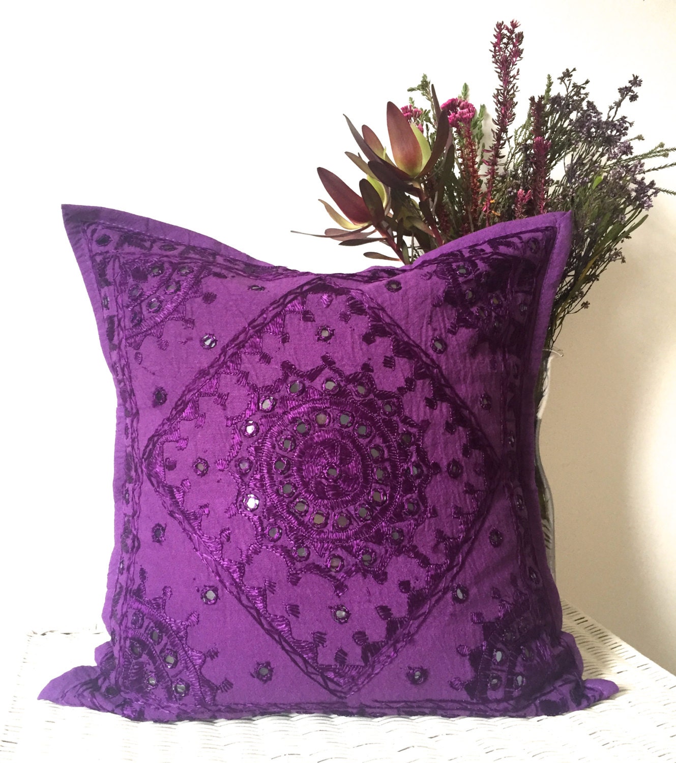 Bohemian cushion cover hippie pillow cover in by AugustPlaceUK