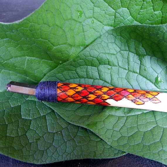 Items similar to Fire Dragon Scales Magic Wand on Etsy