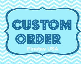 Custom Number pinata/ Your choice of character and number