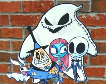1 Disney Nightmare Before Christmas Themed Cake Topper or Centerpiece Pick