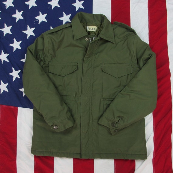 Vintage 1970's Reproduction US Army M-52 Field Jacket
