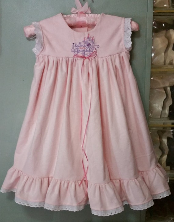REDUCED Handmade Victorian-type Soft Fluffy Flannel Nightgown
