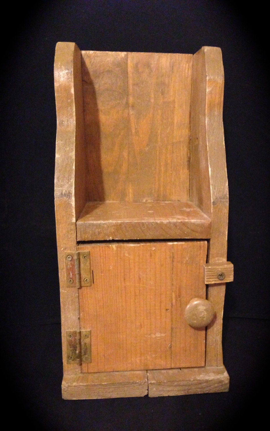 Primitive Cupboard Handmade Wooden Small by ThePokeyPoodle