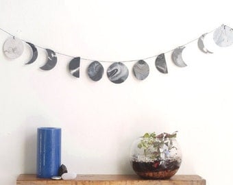 LIMITED TIME deal - Moon garland, DIY kit, Make you own, craft kit,