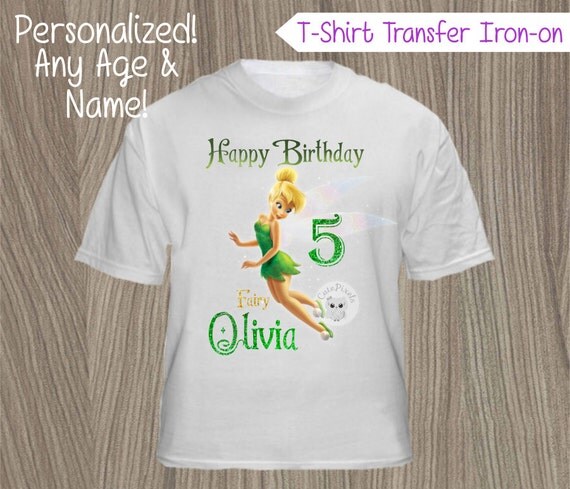 Tinkerbell Fairy TShirt Decal, Fairy TShirt Iron On, Fairy Birthday, Fairy Party, Disney Fairies, Tinkerbell Fairies, Tinkerbell T-Shirt Il_570xn