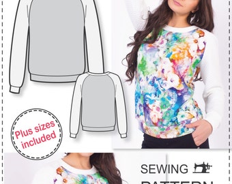 Womens sweatshirt sewing pattern