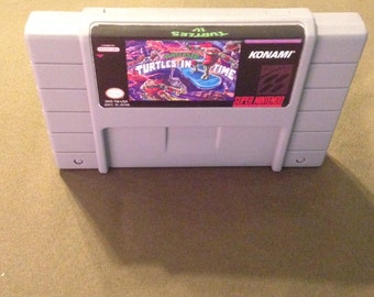 Sale! Teenage Mutant Ninja Turtles IV Turtles in Time Reproduction Super Nintendo Nintendo SNES Game. 16 bit Works on Retron 5! TMNT 4 Four
