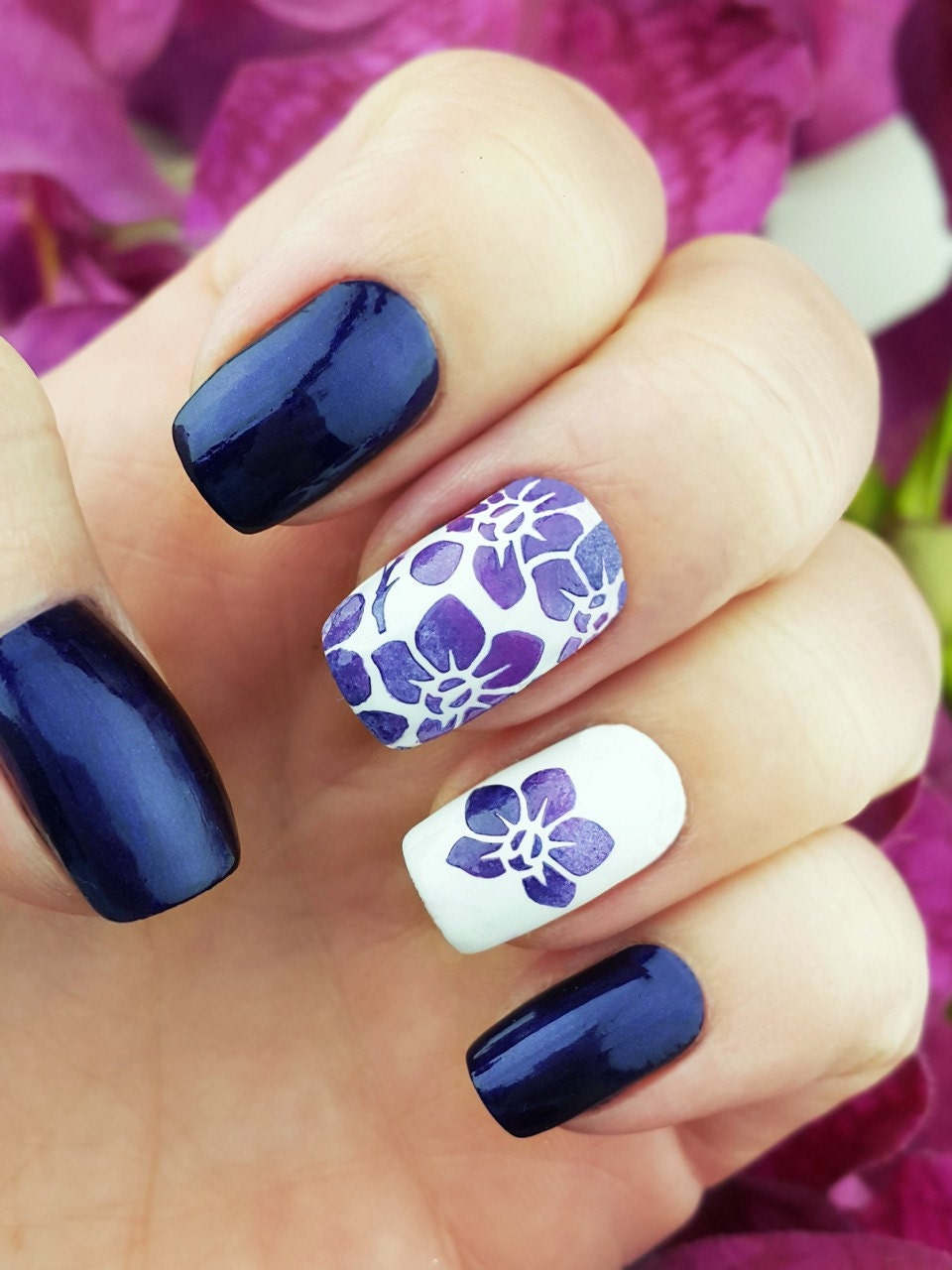 orchids nail art stencils incredible nail art vinyls by