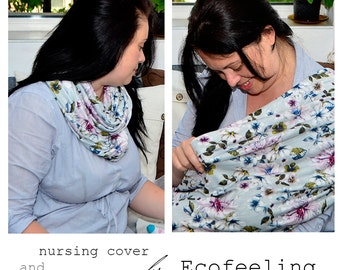 Nursing cover scarf, Nursing cover, Nursing scarf, Breastfeeding cover, Nursing Shawl, Modern mom