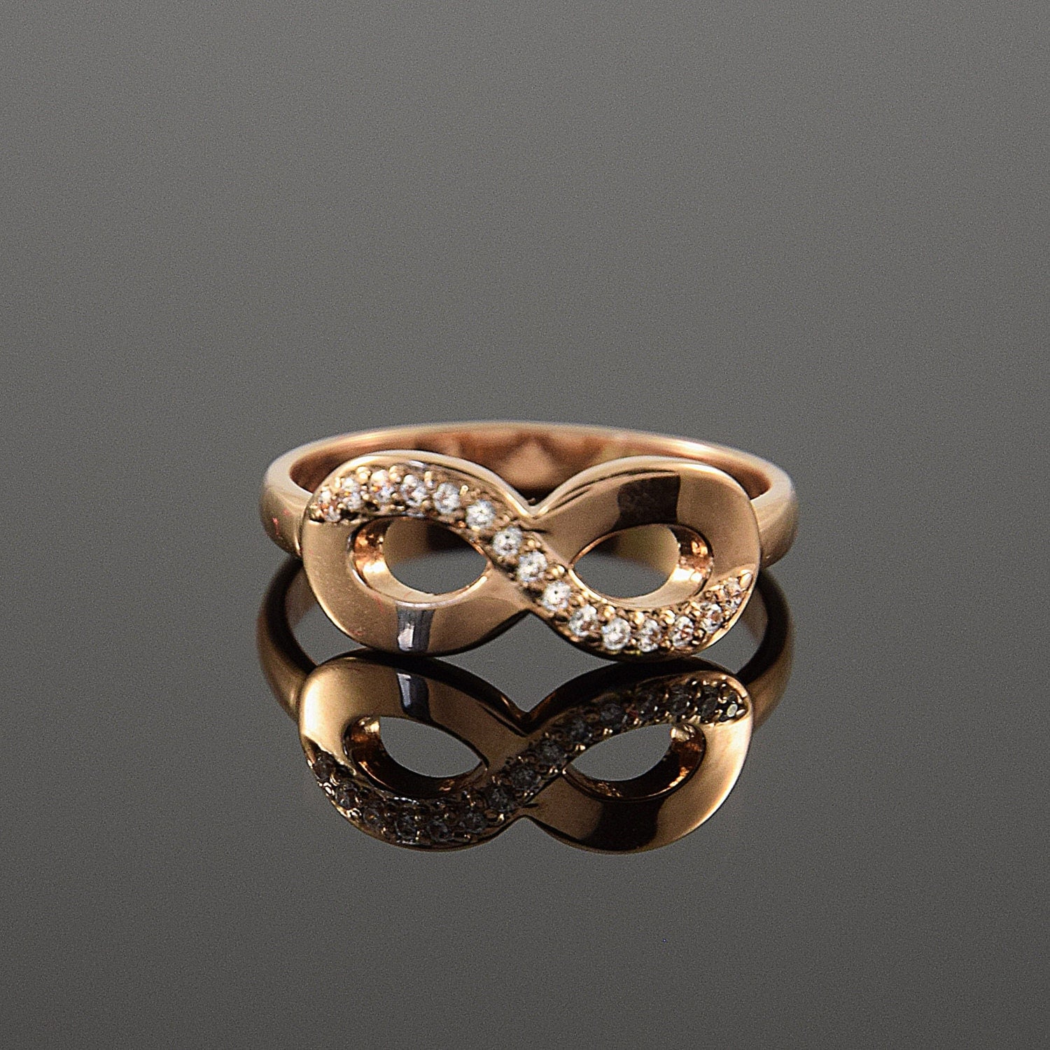 Infinity Ring Gold Infinity Ring Promise Ring Women Ring