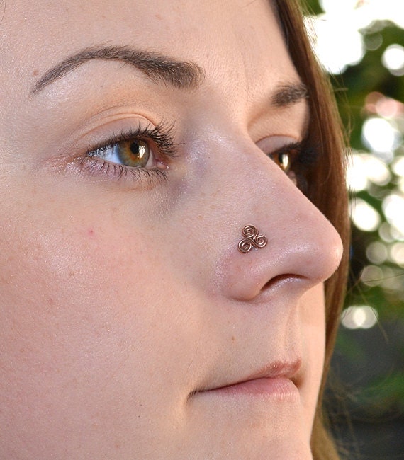 Rose Gold Nose Stud Nose Piercing Tragus Earring Helix