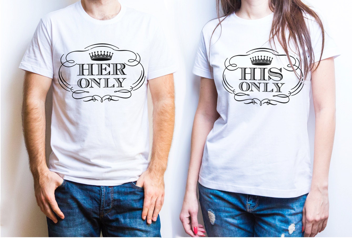 His and hers his and her shirts couples gift by AlterEgoTees