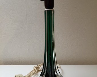 Vintage glass table lamp from orrefors, mid century