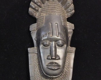 Modern African art mask-- ironwood carving