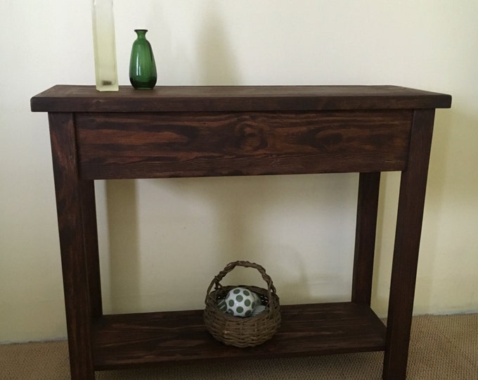 Rustic Solid Wood Console |Handmade Sofa Table | Solid Wood Farmhouse Sofa Table | Entryway Table | Buffet Table | Rustic Sofa Table