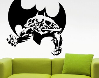 Batman Wall Decal Dark Knight Sticker Superhero Decorations Comics Movie Vinyl Art Home Living Room Dorm Boys Room Decor 3ezz