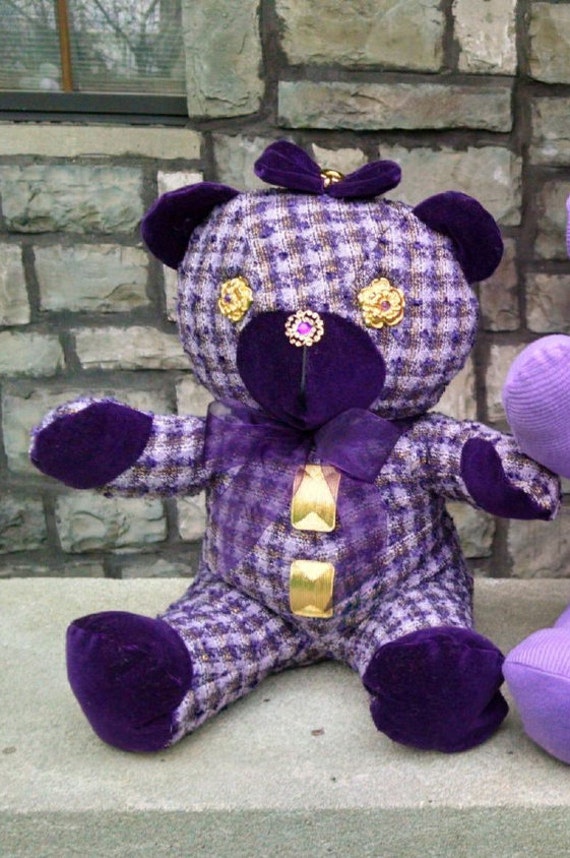 memory teddy bear from shirt