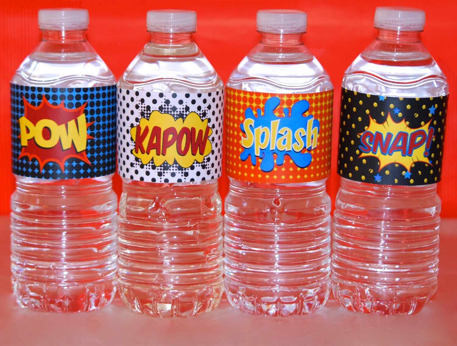 superhero water bottle labels printable superhero party water