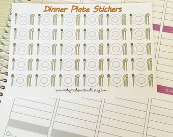 Dinner Plate Planner Stickers