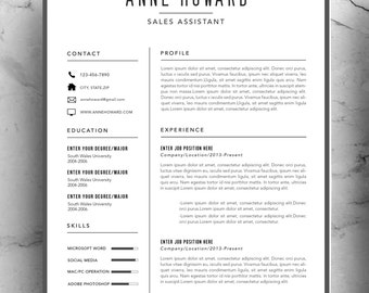minimalist resume templates