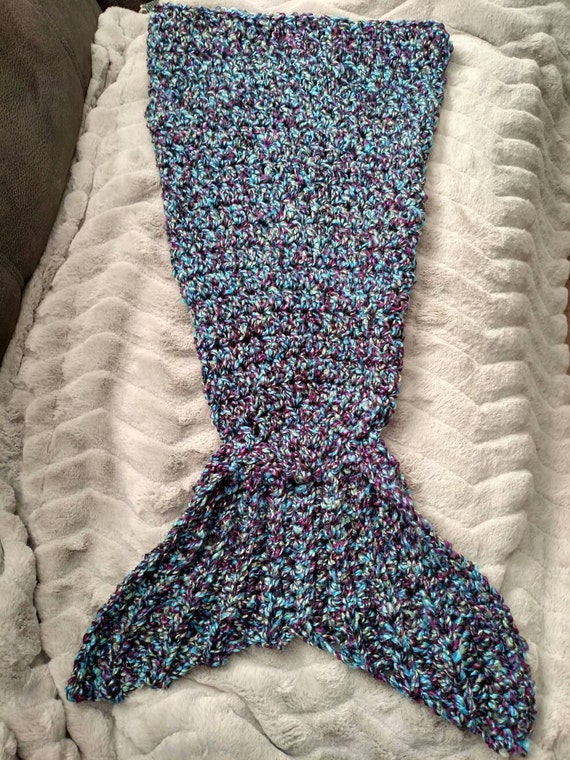 Mermaid tail blanket by JillyBeanTails on Etsy