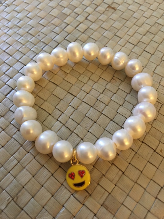 Emoji Freshwater Pearl Bracelet